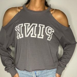 PINK - Gray Sweatshirt